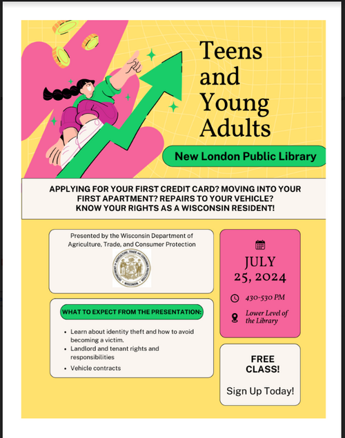 Teens and Young Adults class - NL Public Library